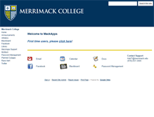 Tablet Screenshot of mackapps.merrimack.edu